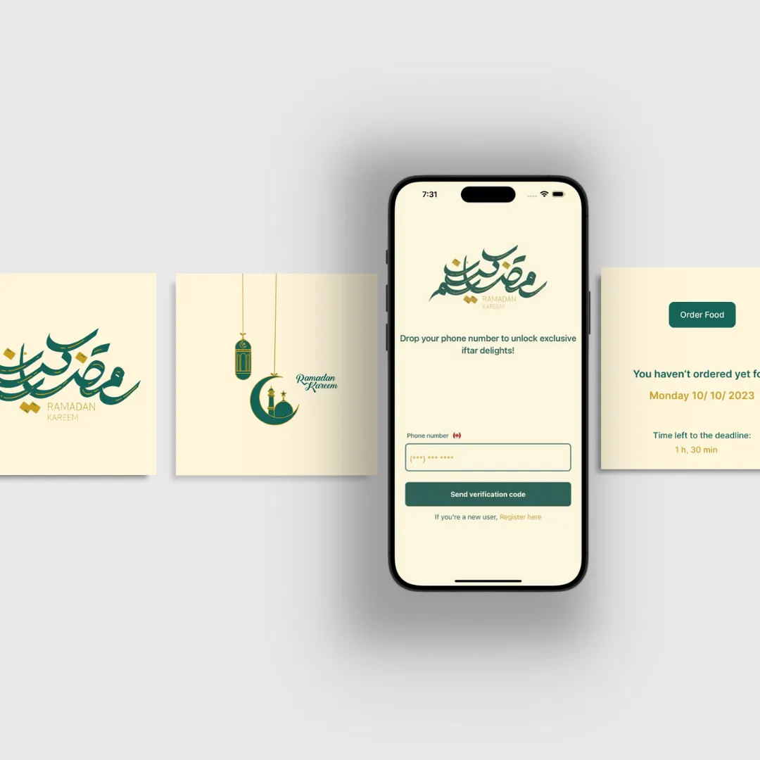 FastFeast — Ramadan iftar ordering and delivery dispatch for a Montreal community kitchen — five roles in one app, three seasons in production.